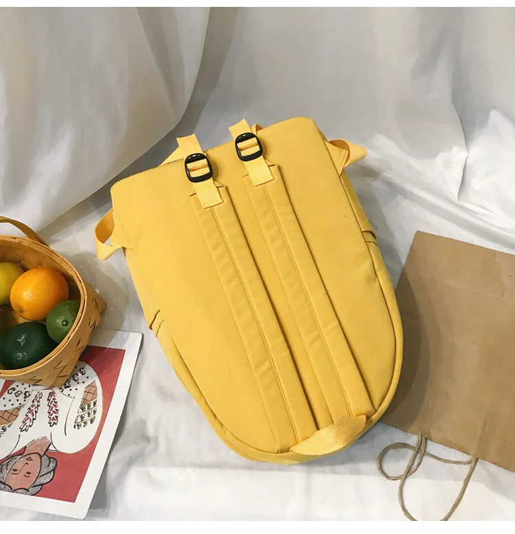 2019 высококачественный холщовый желтый рюкзак с принтом S дорожная сумка в