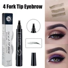 3d-микроблейдинг для бровей Тату-ручка 4 наконечника жидкий карандаш для бровей водостойкий стойкий макияж глаз Новинка TSLM1