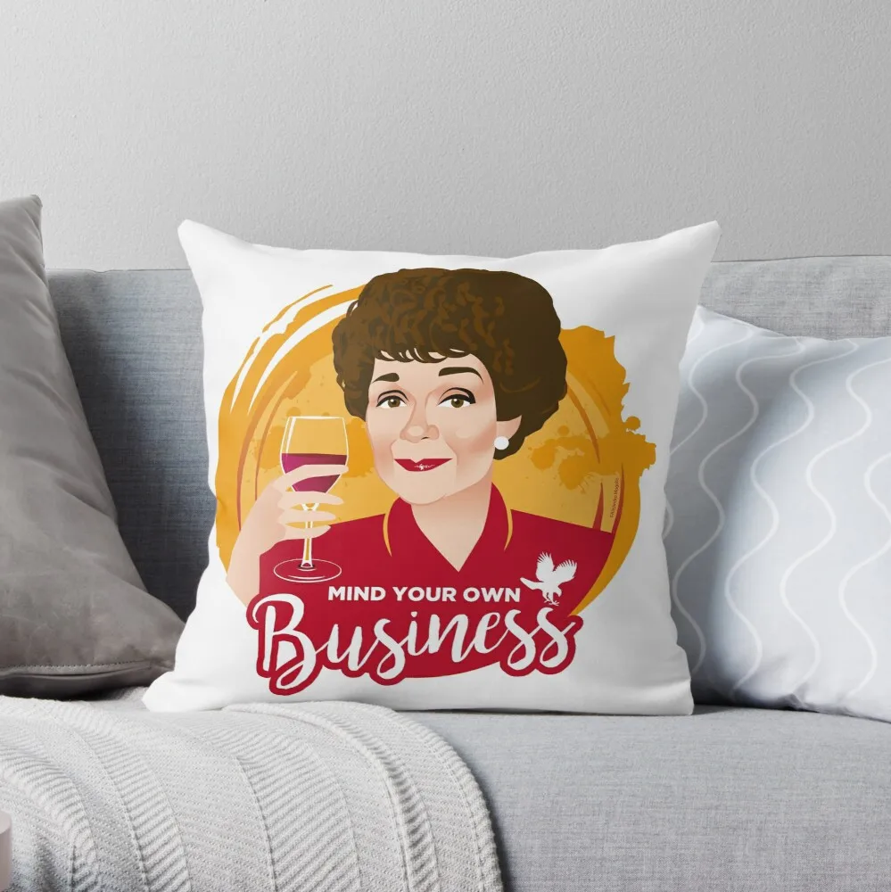 

Mind your own business Throw Pillow Cushion Cover Polyester throw pillows case on sofa home living room car seat decor 45x45cm