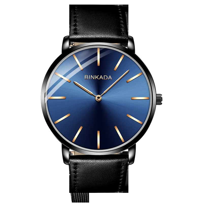 

Binkada New Men's Simple Fashion Art Quartz Ultra Thin Waterproof Non Mechanical Watch
