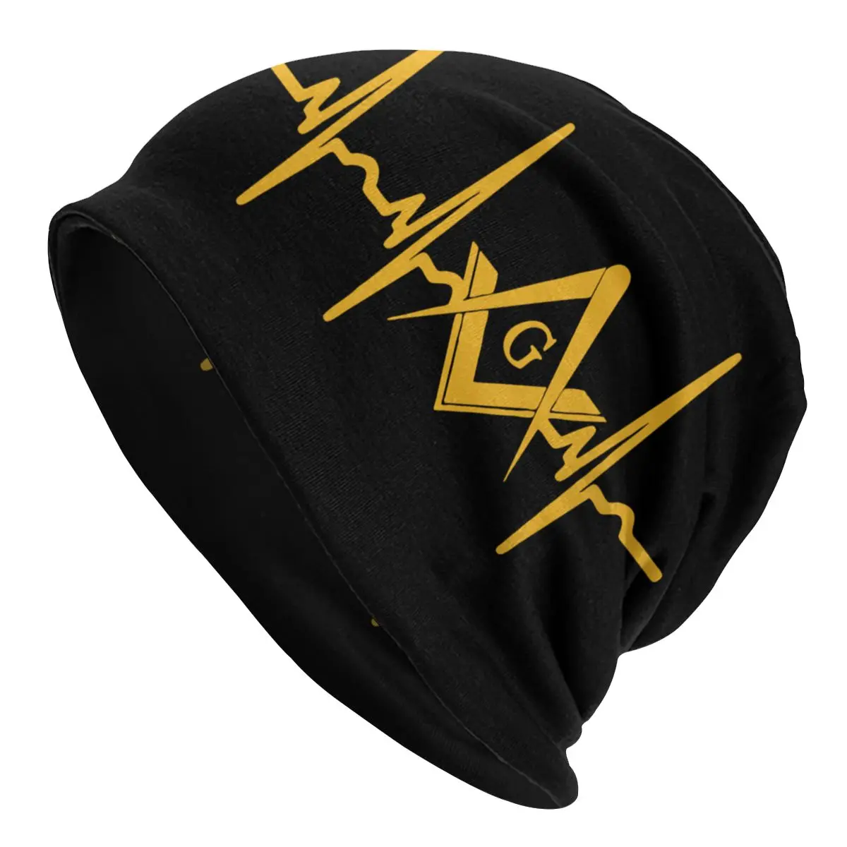 

Heartbeat Freemason Masonic Mason Cap Vintage Ski Skullies Beanies Hats Unisex Adult Thermal Elastic Bonnet Knit Hat