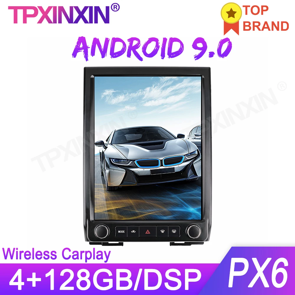 

Автомобильный мультимедийный проигрыватель 4G LTE 4 + 128G, головное устройство на Android 10, с GPS Навигатором, в стиле Tesla, для FORD DISPATCH F450, 2015-2017