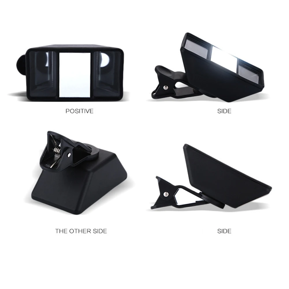 Мини Аксессуары для камеры с зажимом черный Универсальный Планшет 3D эффект