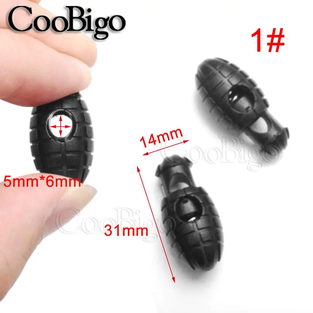 5 шт. пластиковый фиксатор шнура пряжки тумблер Фиксатор Зажим Для Paracord 550 рюкзак мешок спортивная обувь, одежда веревка аксессуары - Цвет: 1