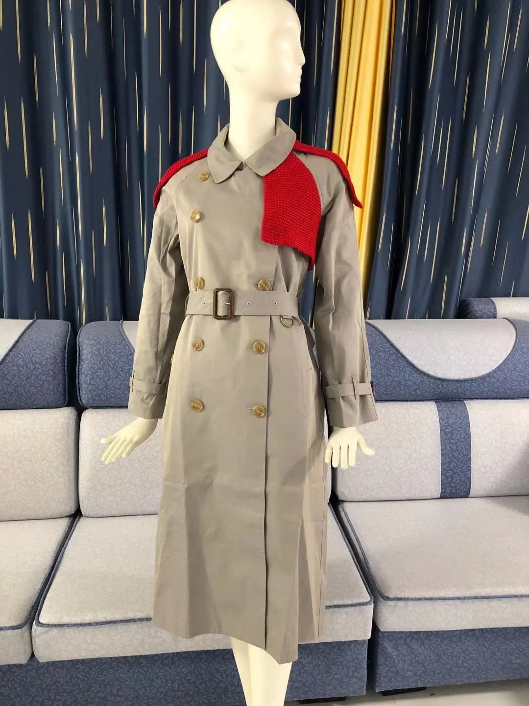 

SHZQ, новинка, модный Тренч, британское пальто, Женское пальто с вышивкой