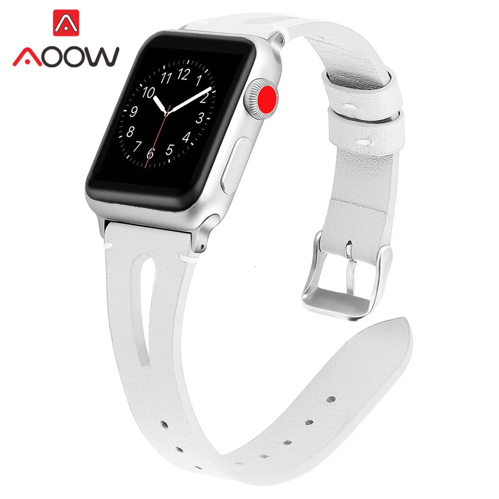 Ремешок из натуральной кожи с принтом для Apple Watch 40 мм 44 мм для iwatch 38 мм 42 мм ремешок серии 4 3 2 1 браслет аксессуары