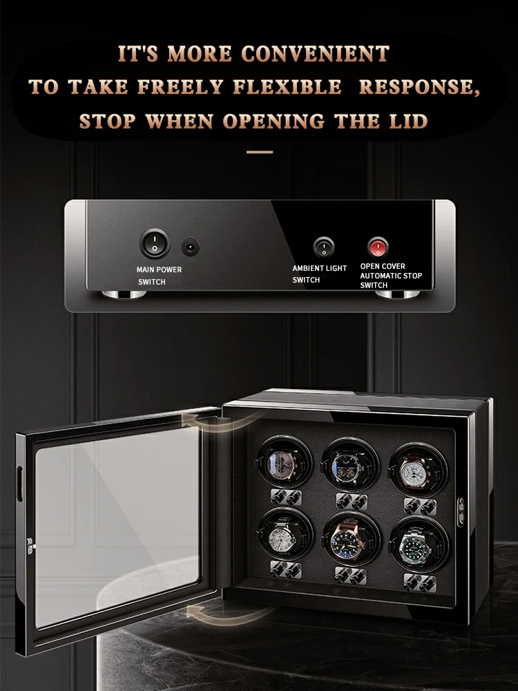 Автоматическая намотка для часов лучший роскошный брендовый Сейф механических с