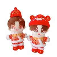 1 set chinese tang suit 20cm doll clothes lucky clothes used for chinese new year and christmas diy gift doll accessories
