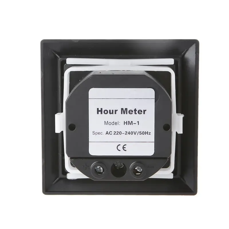 

HM-1 Timer Square Counter Digital 0-99999.9 Hour Meter Hourmeter Gauge 0.3W AC220-240V / 50Hz AC