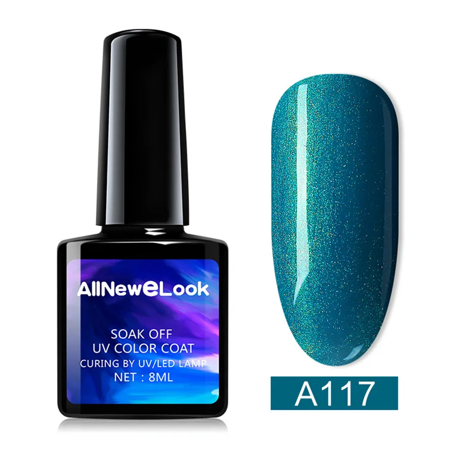 Allnewelook УФ гель для ногтей Set 8 мл Зеленый Гель лак 120 цветов ногтевого дизайна