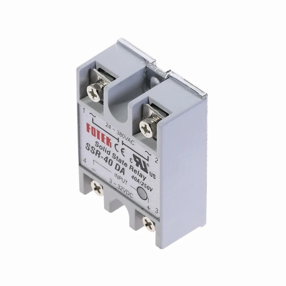 Твердотельное реле SSR 40DA 40A фактически 3 32V DC TO 24 380V AC твердотельный регулятор
