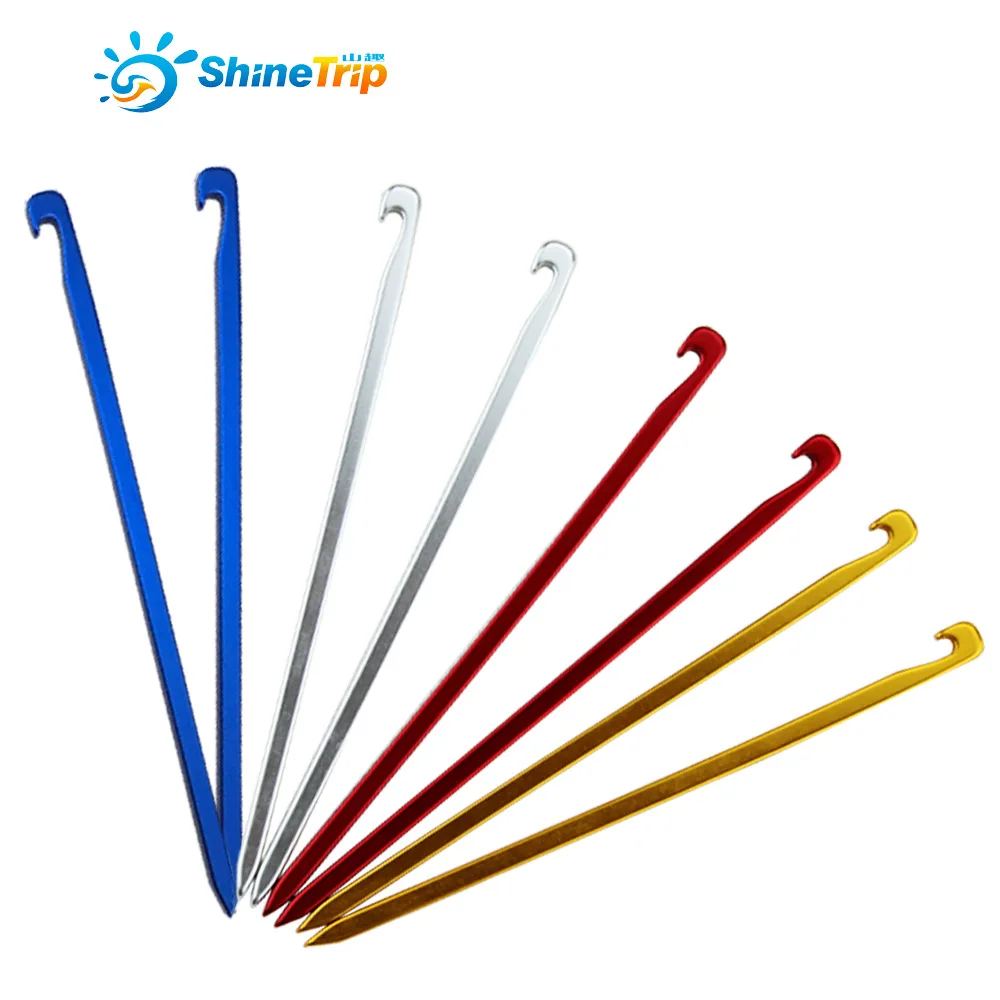 10 шт. колышки для палатки ShineTrip из алюминиевого сплава 16 см | Спорт и развлечения