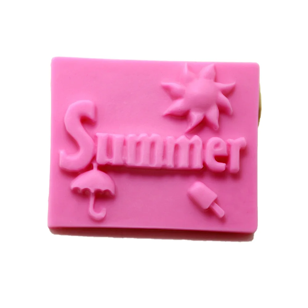 Новинка летний зонт от солнца 3D силиконовая помадка для торта фотоформа мыла