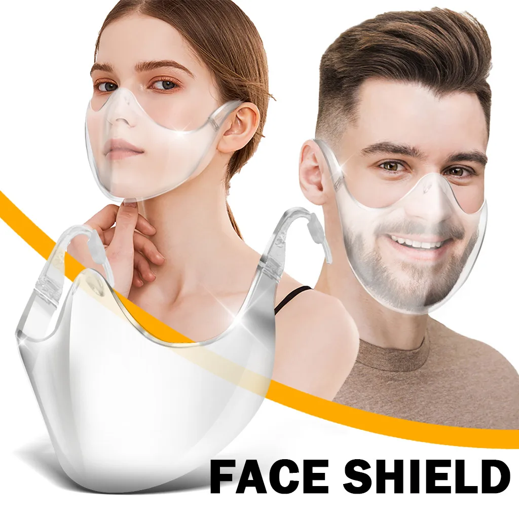 

Anti-pm2.5 Protective Mask Transparent Mouth Cover Durable Mask Face Shield Combine Plastic Reusable Clear Face Masks#50