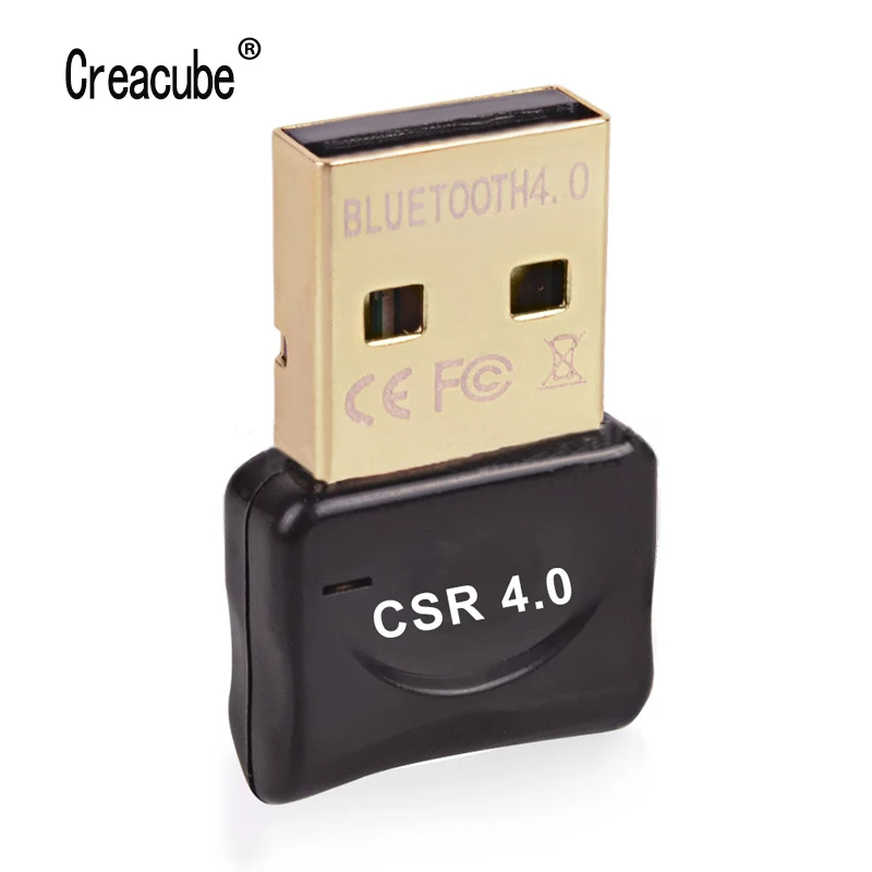 Creacube USB Bluetooth адаптер 4,0 с низким энергопотреблением микро адаптер Bluetooth ключ приемник передача беспроводной для ноутбука ПК настольный
