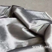 new silver polyester fabric anti wrinkle background decor diy kungfu suit cheongsam skirt dress designer fabric