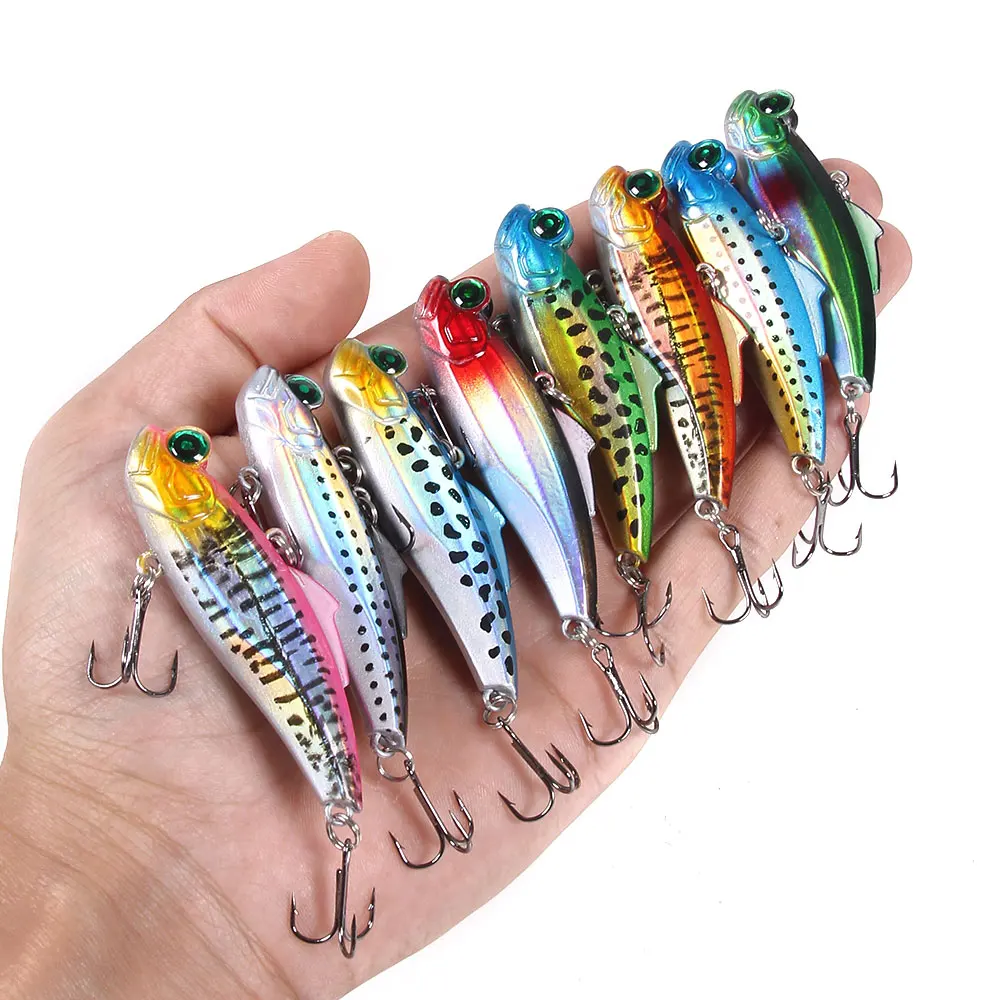 

8Pcs Winter Fishing Lure VIB Swimbait Hard 65mm 12.7g Artificial Bait Jig Wobblers Fishing Isca Crankbait Bait Fishing Tackle