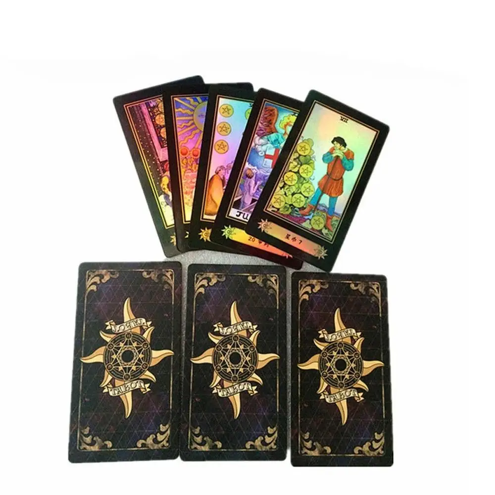 

New Arrivals 1 set 78 Cards Tarot Deck Set Future Telling English Version Card Board Games Accessories таро for Adults