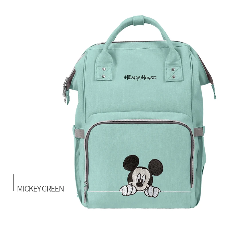 Disney USB пеленки сумка рюкзак мумия Материнство/подгузник мешок. Детская сумка, дорожная сумка для кормления с Микки Маусом. Сумка для ухода за ребенком. Водонепроницаемая сумка - Цвет: 36