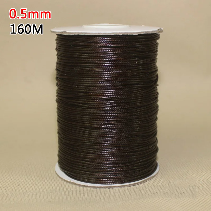 Проволока вощеный шнур 0 5 мм/160 м полиэстер браслет DIY плетение ожерелья |