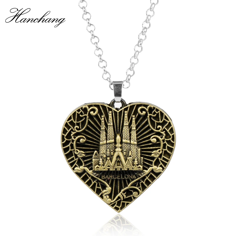 Подвески HANCHANG сделай сам ювелирные изделия замок храм Барселона Саграда в форме