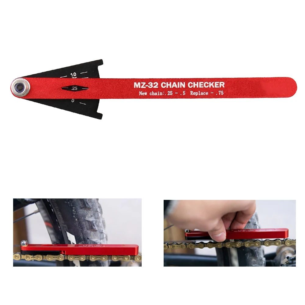 

MTB Bicycle Chain Wear Indicator Tool Chain Checker Kits Multi-Functional Chains Gauge Measurement For Mountain Road Bike