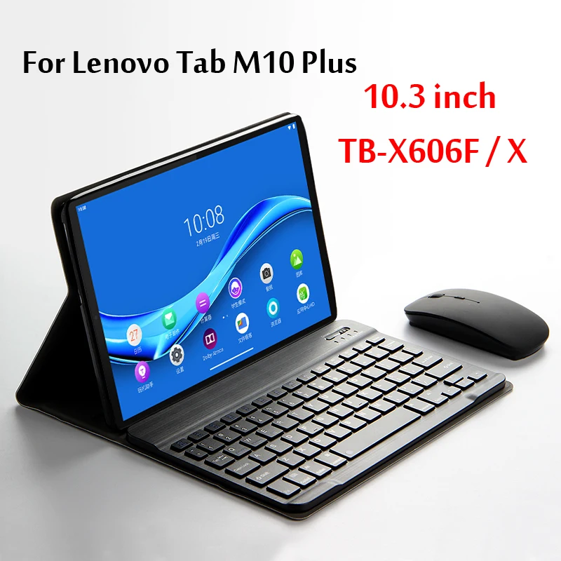 

Case For Lenovo Tab M10 FHD Plus 10.3''Tablet Wireless Bluetooth Keyboard TB-X606F TB-X606X Magnetically Detachable Cover