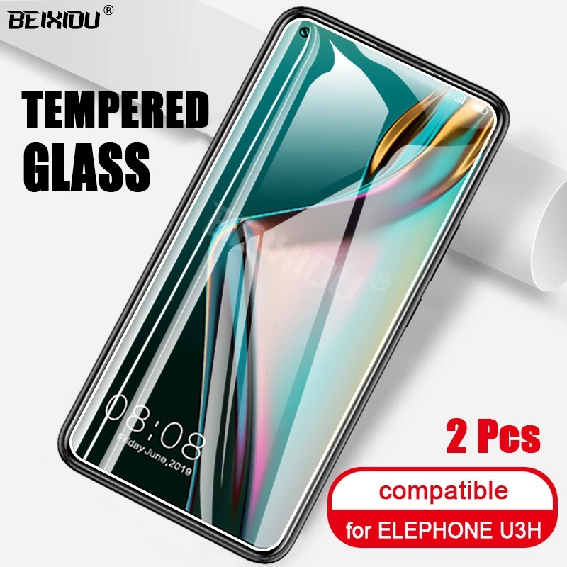 2 шт. закаленное стекло для ELEPHONE U3H защита экрана 2.5D 9h защитная пленка|Защитные