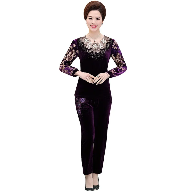 Женский спортивный костюм среднего возраста осенний комплект из 2 предметов с