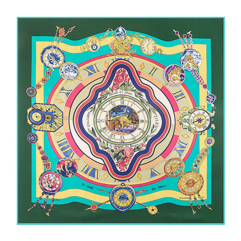 POBING 100% саржевый шелковый шарф женские квадратные шарфы брендовый большой платок