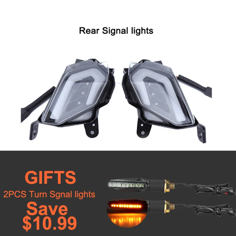 Rear signal lights Для TMAX 530 светильник светодиодный сигнальный светильник для YAMAHA T-Max T Max Tmax 530 TMax530 2012 2013 задний тормозной фонарь - Цвет: Rear signal lights