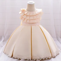 baby girls 1 year birthday party dresses princess baby kids clothes with beadings christening dresses baptism gowns for newborns