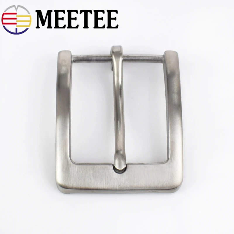 Meetee 40 мм широкий твердый ремень из нержавеющей стали Пряжка матовая пряжка