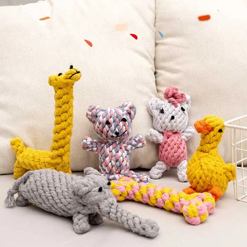 

Dog Toys Duck Bones Rope Chew Teeth Cleaning Training Game Bite Stick Intimate Games Smart for Pets Dogs Accessories Puzzle Toy