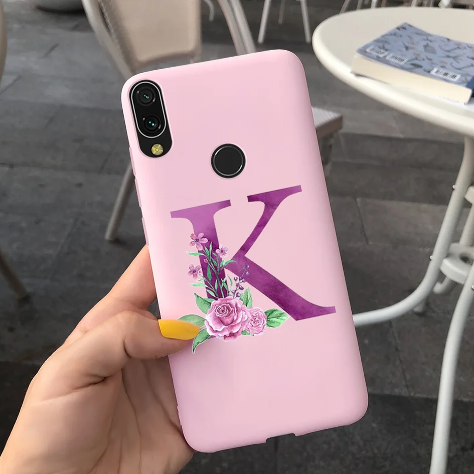 Милый чехол для телефона с надписью xiaomi Redmi Note 7 силиконовый мягкий чехол-накладка