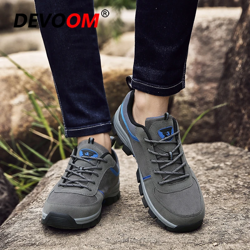 2020 Waterproof Hiking Shoes Men Sneakers Mountain Trail Climbing Outdoor Sport Botas Tacticas Trekking Size 47 | Спорт и