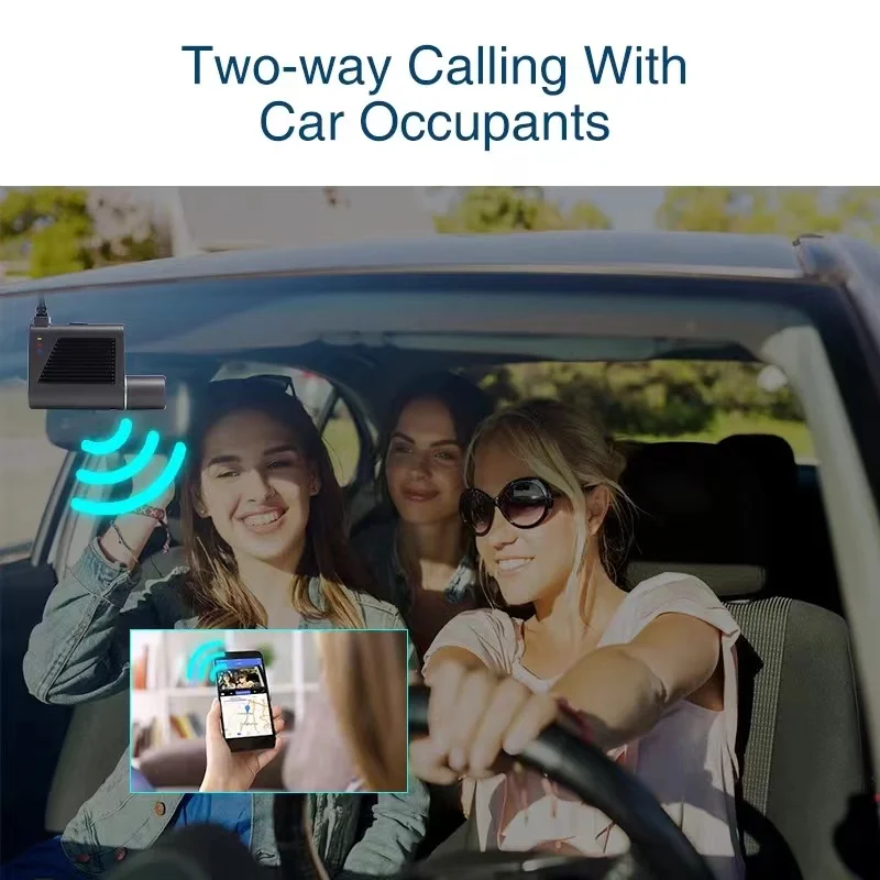 New Smart 4G Car Dvr IR Camera 1080P With DMS Driver Behaviour Monitoring Live Streaming WIFI GPS Tracking Dash Cam Via APP PC | Автомобили