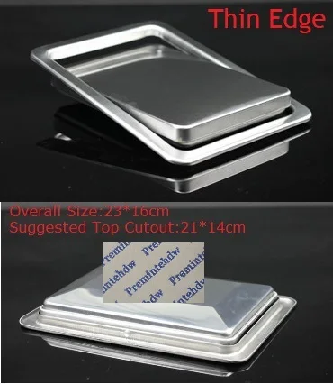Rectangle Small Thin Столешница из нержавеющей стали, встроенная откидная крышка для свинга, мусорный желоб для мусора, кухонная ванна, Верхняя втулка, бронза, красное золото - Цвет: Rectangle Small Thin