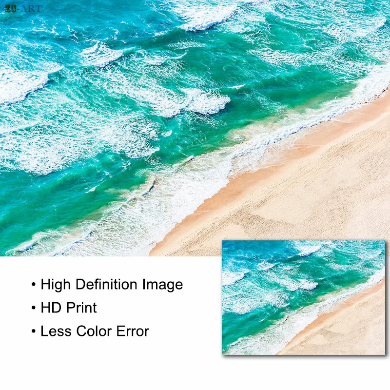 Настенная Картина на холсте с изображением океана пляжа Морского Пейзажа