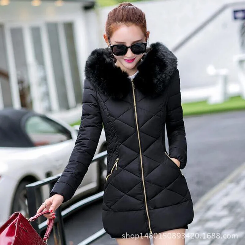 Лидер продаж зимняя женская куртка новинка 2018 плотное пальто и