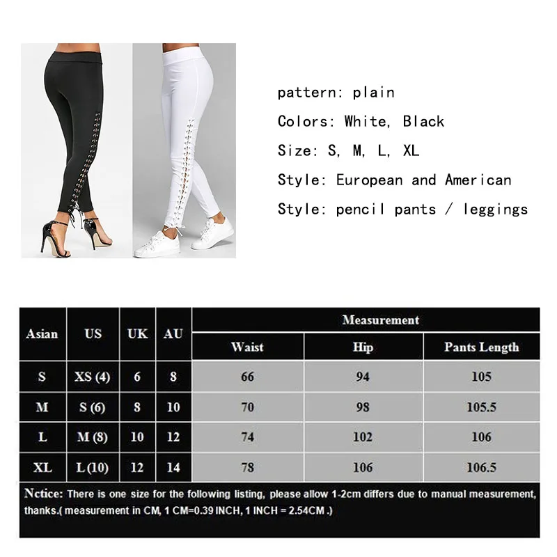 Pencil Pants Elastic Waist Hollow Out Plus Size Clothes Skinny Full Length Womens Pants 2020 Sexy Solid High Waist Streetwear
