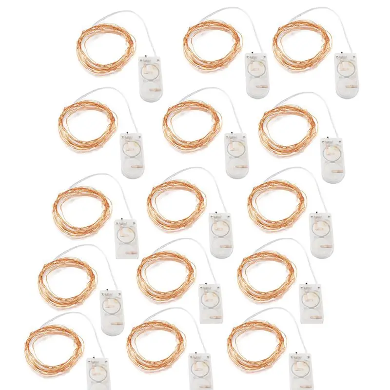 

Starry String Fairy Lights Flashing Mode Firefly Lights with Timer,20 Micro LED on Silver Copper Wire Battery Powered for DIY