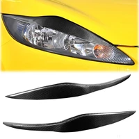 lamp eyebrow decoration cover trim sticker decal for ford fiesta 2009 2010 2011 2012 car exterior accessories