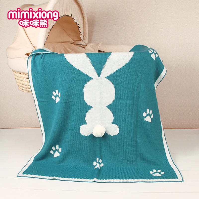 Новое зимнее одеяло для маленьких мальчиков и девочек детское вязаное спальное с