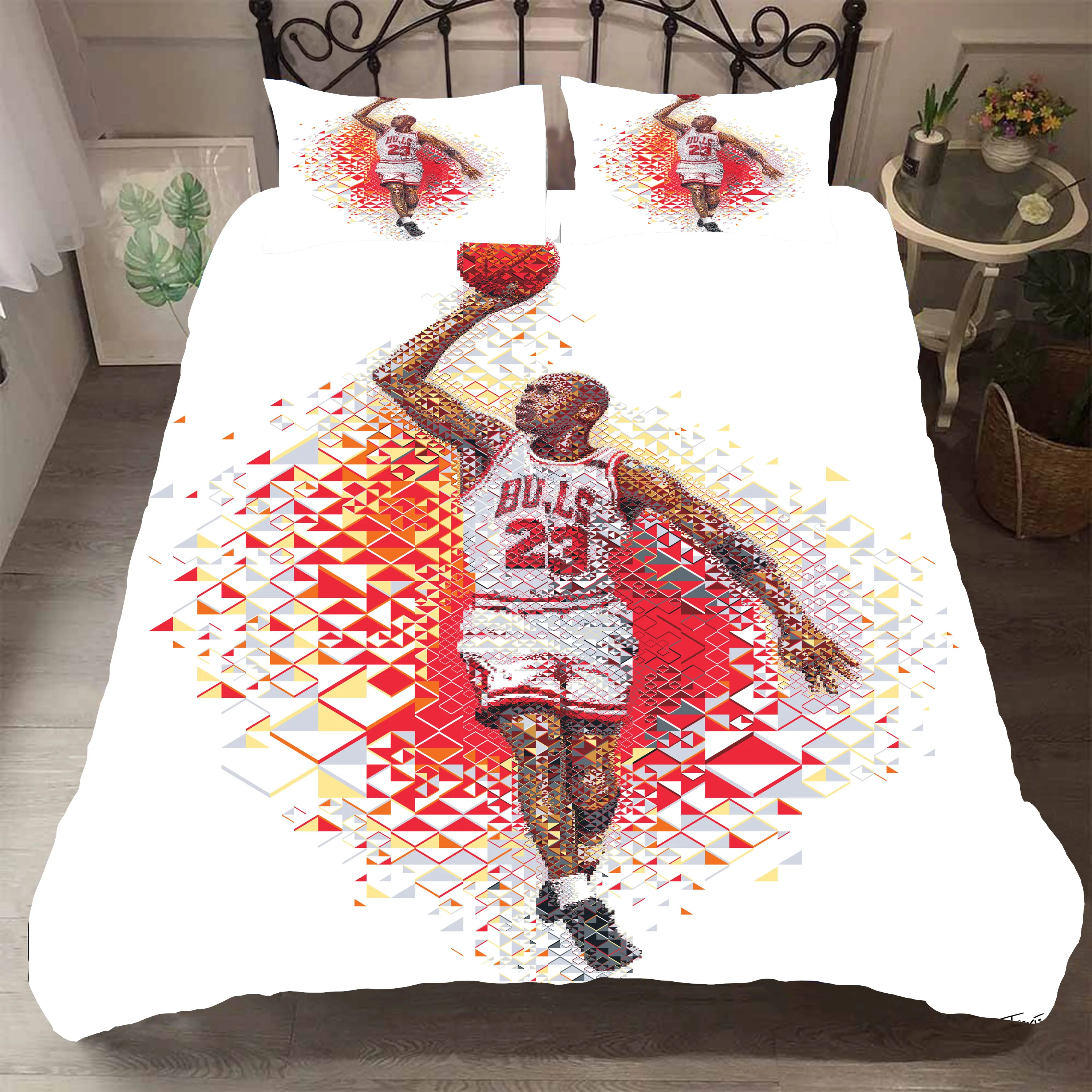 Для игры в баскетбол узор Постельное белье Украшения спальню 100% из микрофибры