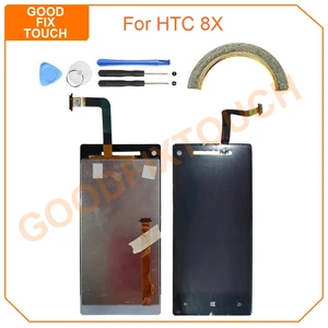 4 3 lcd screen for htc 8x c620e lcd display touch screen digitizer assembly for htc windows phone 8x lcd replacement parts free global shipping