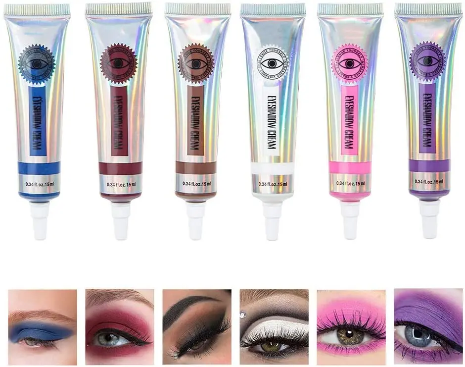 Новое поступление 6 цветов Матовые Неоновые тени для век крем