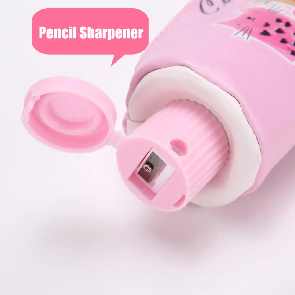 Чехол для карандаша из искусственной кожи с отделением ручек | Канцтовары офиса и