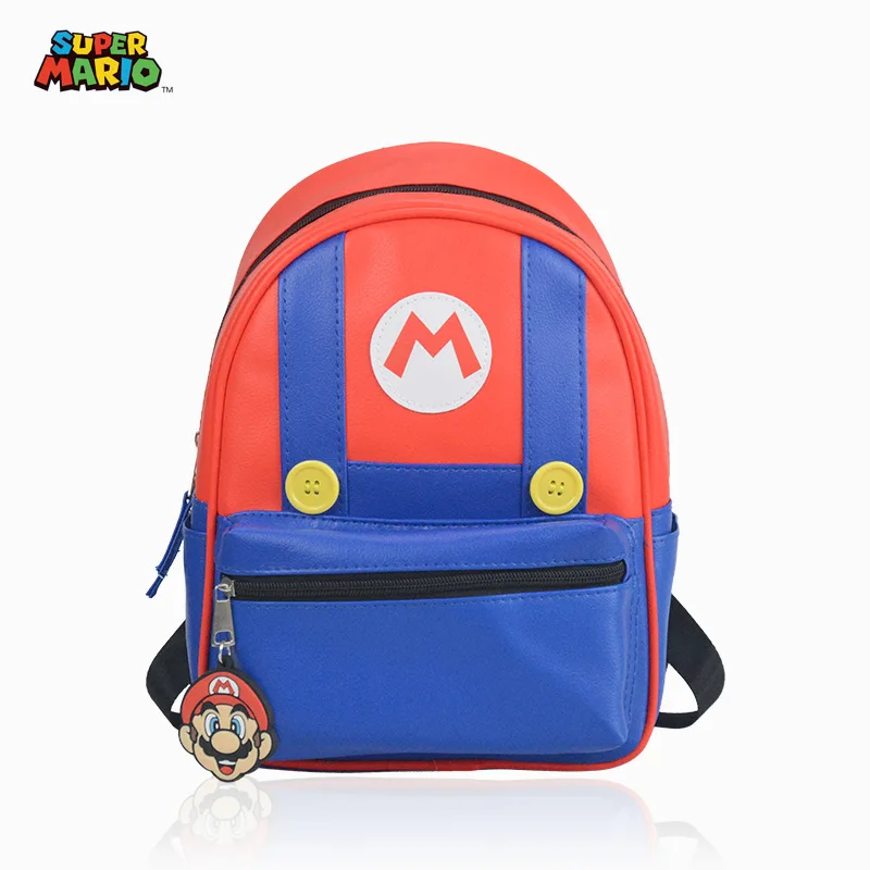 super mary animation games surrounding cartoon mario series shoulder bag pupils backpack unisex childrens birthday toy gift free global shipping