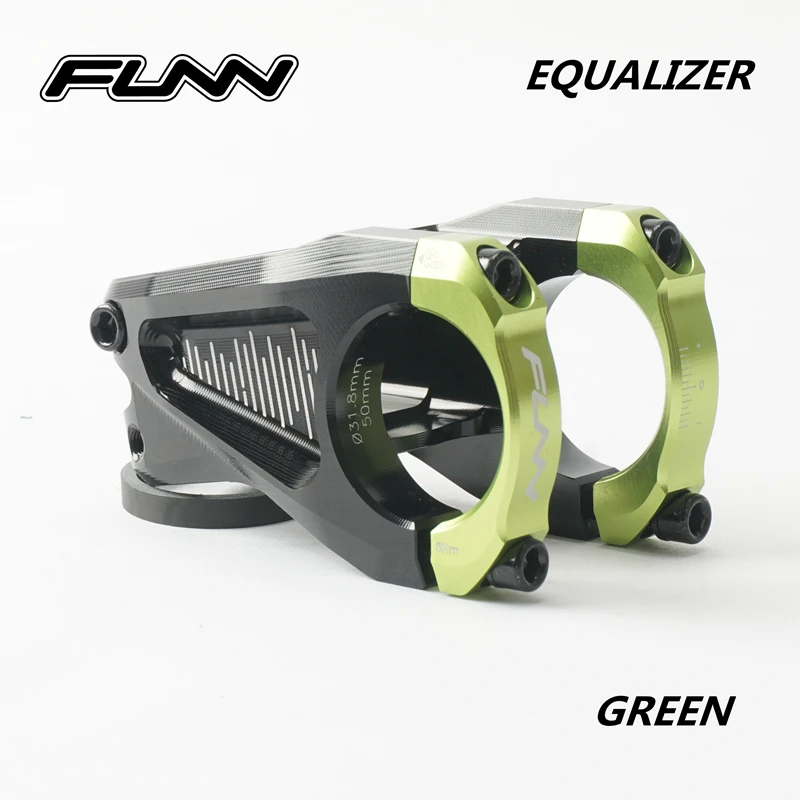FUNN EQUALIZER MTB Mountain Bike Full CNC ENDURO AM XC -10 Degree 31.8MM 35MM Bar Clamp 50MM EXTEND 28.6MM Steer Bicycle Stem | Спорт и